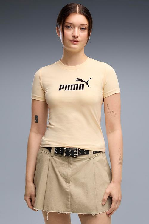 Ess Elevated No.1 Logo Slim Short Tee - Buttercream