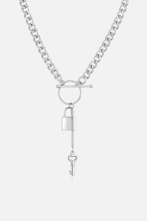 DKJ320005-1 Necklace - Silver