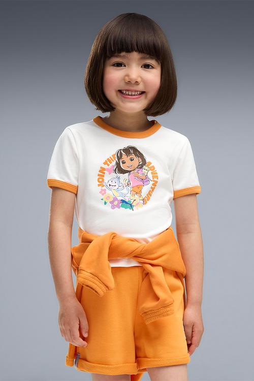 Puma X Dora The Explorer Slim Ringer Tee - Puma White
