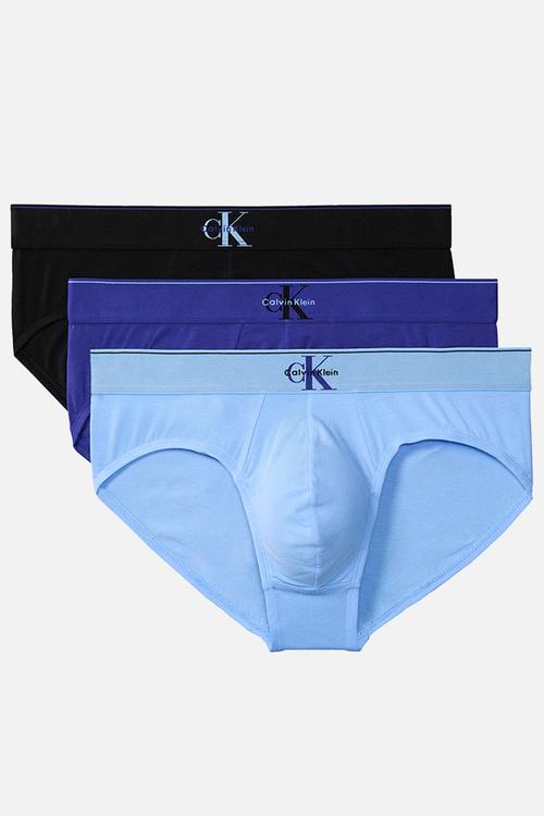 HIP BRIEF 3PK - BLACK W/ BLUE RIVER FOG/BLUE RIVER FOG W/ BLUE DESCENT/BLUE DESCENT W/ BLACK