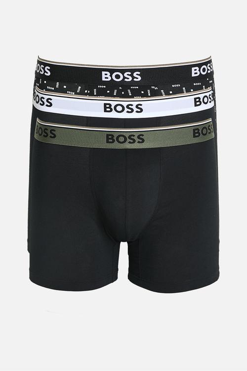 BoxerBr 3 Pack Power Des - Black