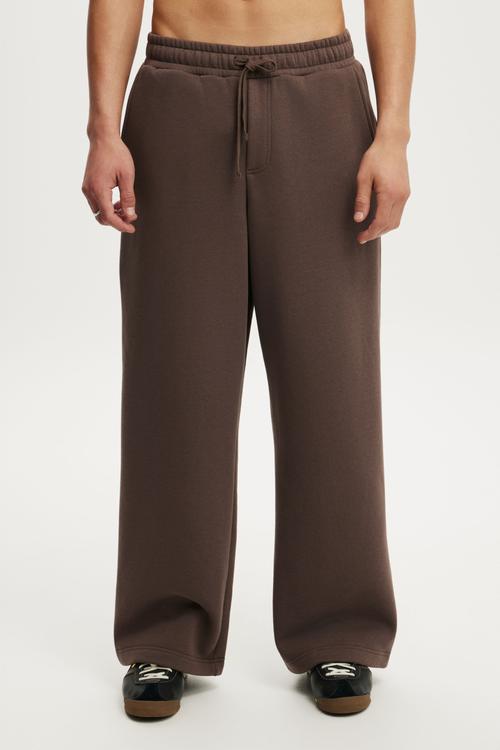 Super Baggy Track Pant - Washed Chocolate