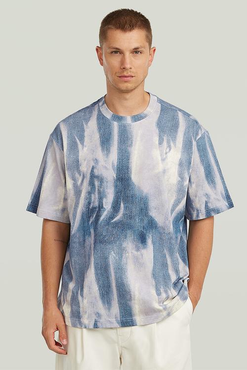 Aop Loose R T - Denim Flame Aop