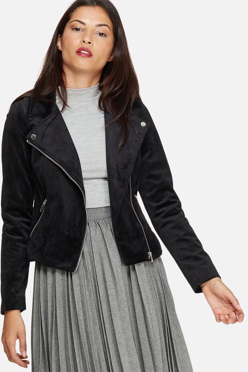 Velvet biker jacket