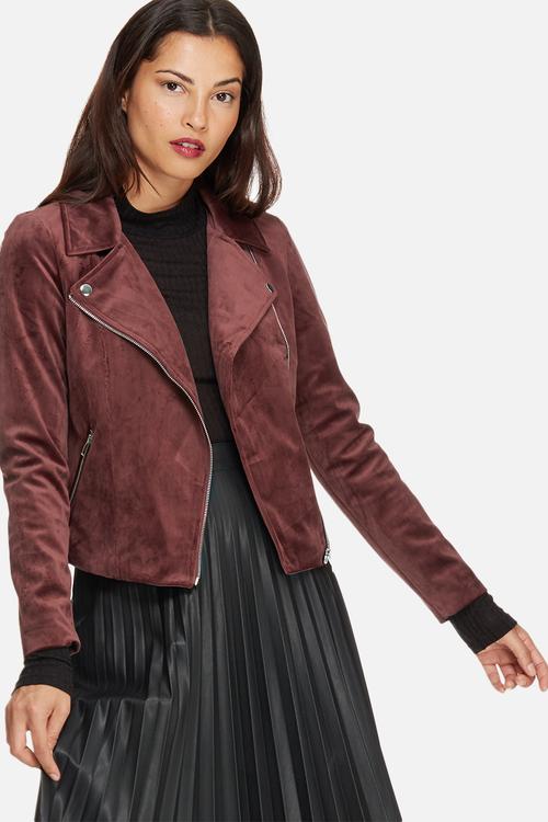 Velvet biker jacket