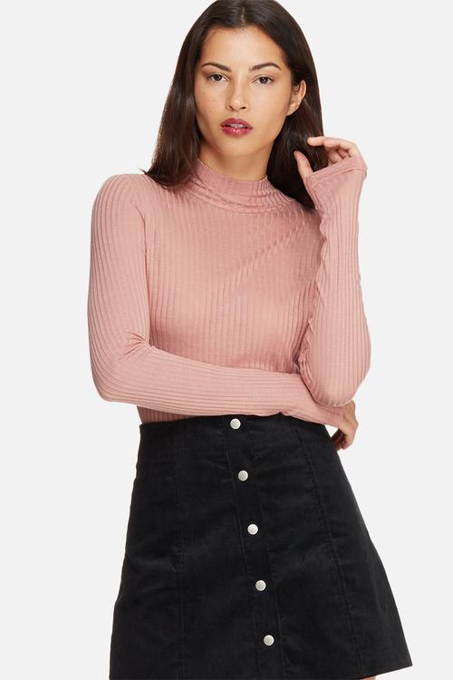 Wollie wool funnelneck top