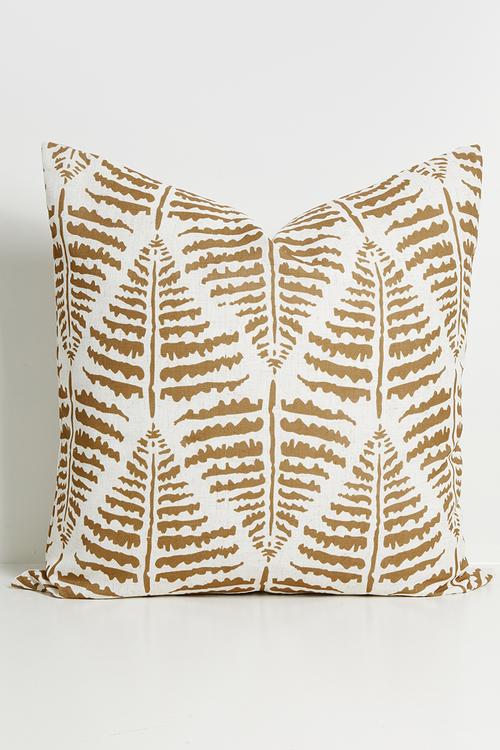 Fern Cushion Cover - Nat & Ecru