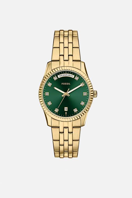 Scarlette Three-Hand Day-Date Stainless Steel ES5460 Watch - Gold