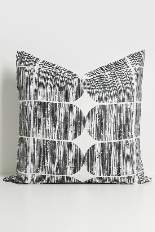 Mod Design Cushion Cover - Black & Ecru