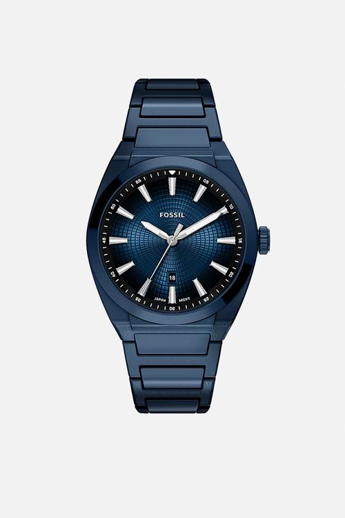 Everett Three-Hand Navy Stainless Steel  FS6169 Watch - Blue