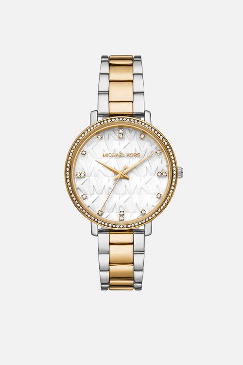 Michael Kors Pyper Three-Hand Two-Tone MK4918 Watch - Silver/Gold