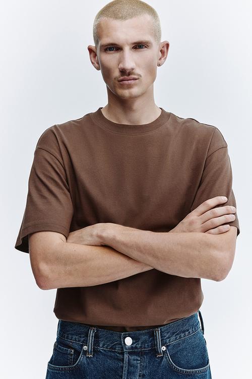 Relaxed fit t-shirt - brown