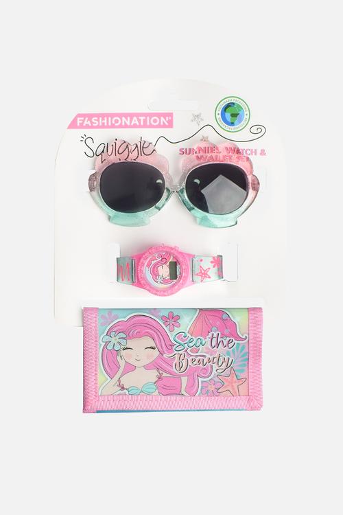 Sunnies, watch & wallet - mermaid