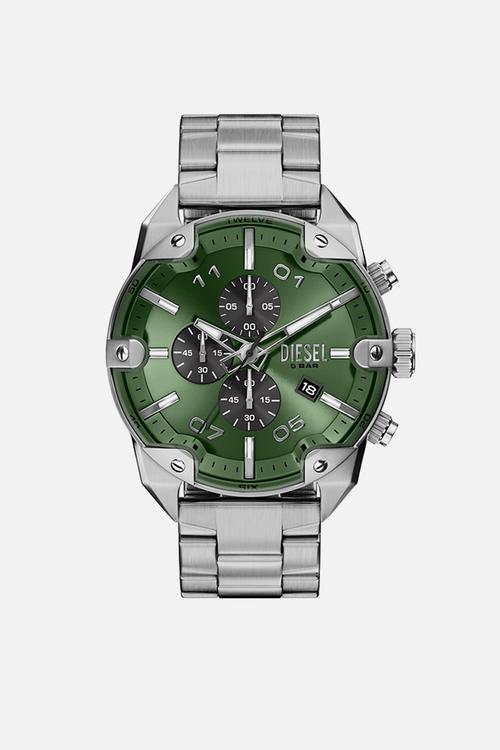 Diesel Spiked Chronograph Stainless Steel DZ4712 Watch - Silver