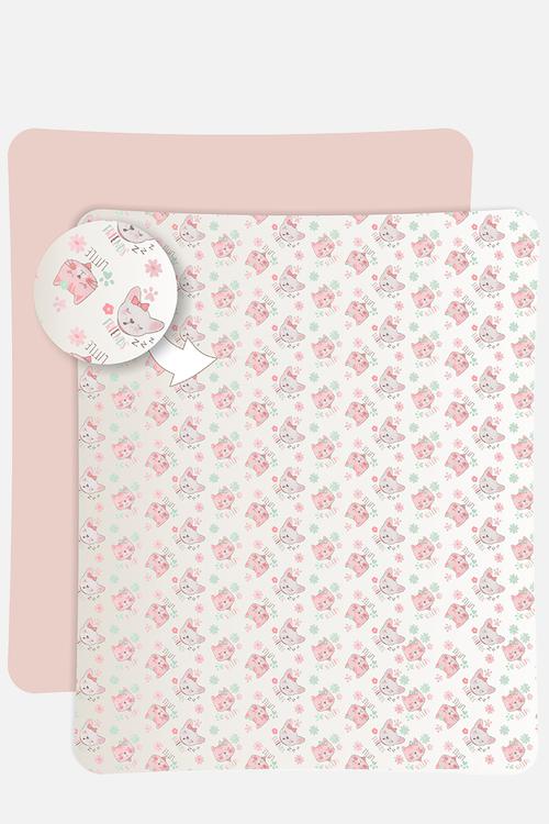Baby 2pk receiving blanket - cats