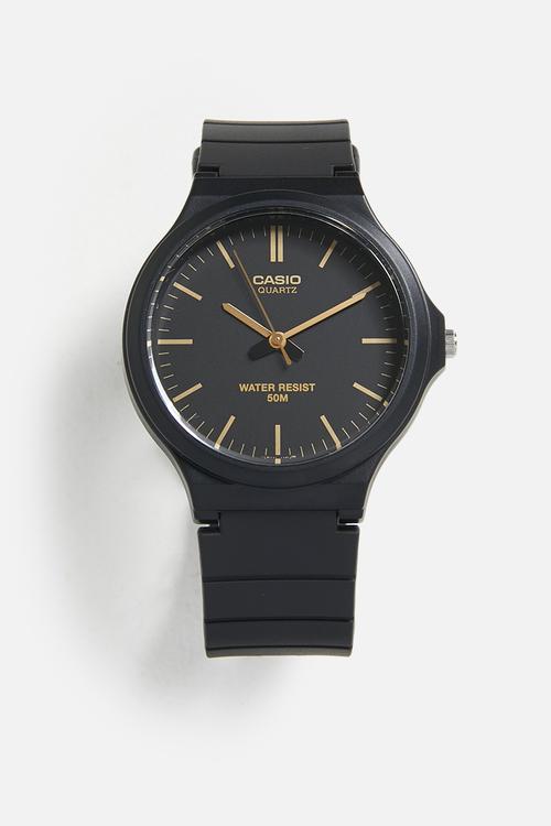 Analog Black Dial Gold Li - Black/Gold