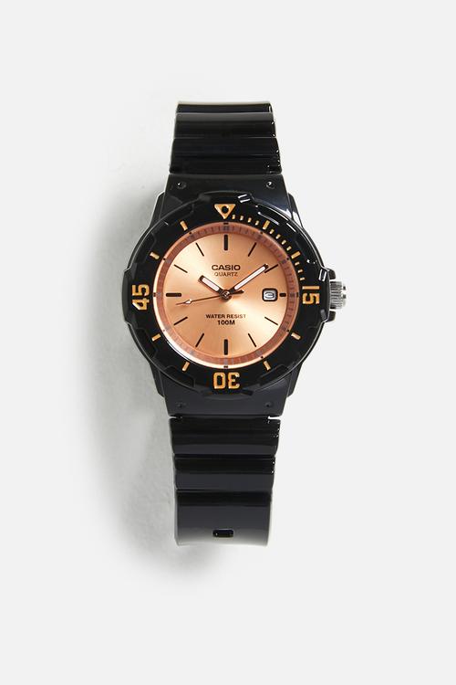 Analog Rose Gold Black - Rose Gold
