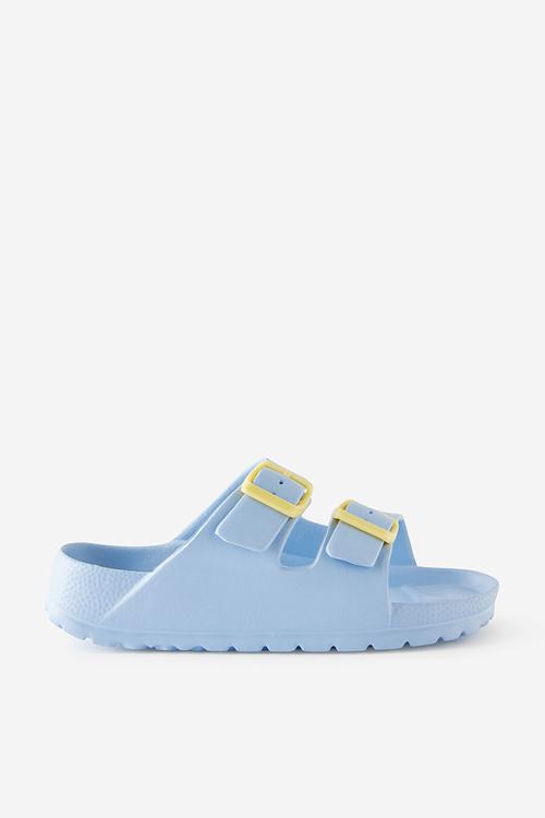 Twin Strap Slide - Dawn Blue/Baby Yellow