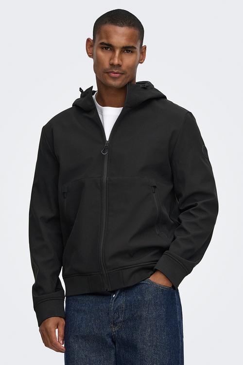 ONSBOWIE Soft Shell Bomber - Black