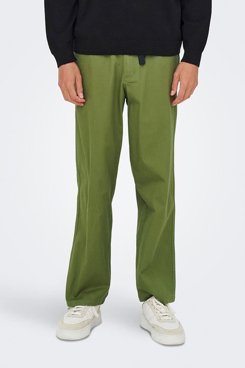 ONSHENRY Straight 0518 Belt Pant - Green