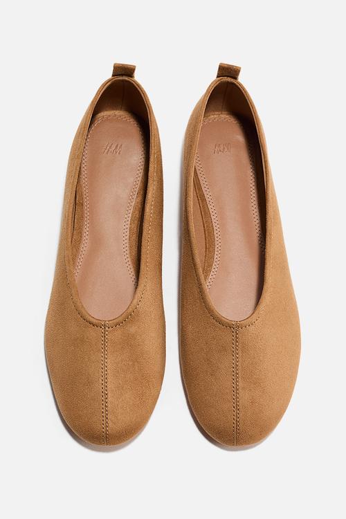 Ballet pumps - light brown