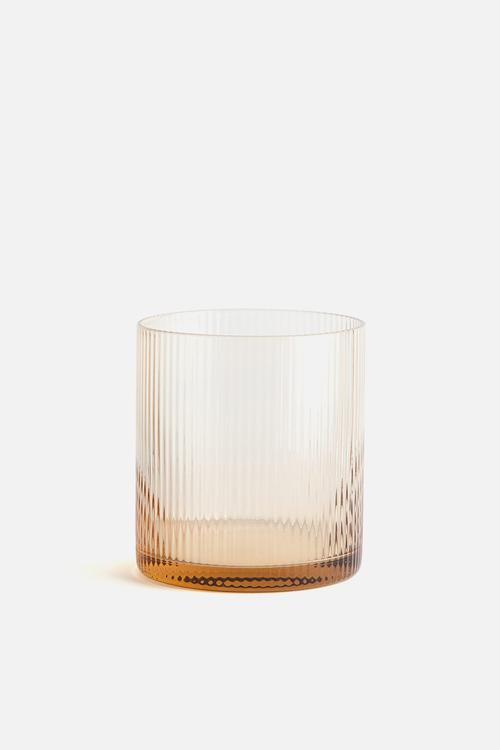 Fluted tumbler - beige