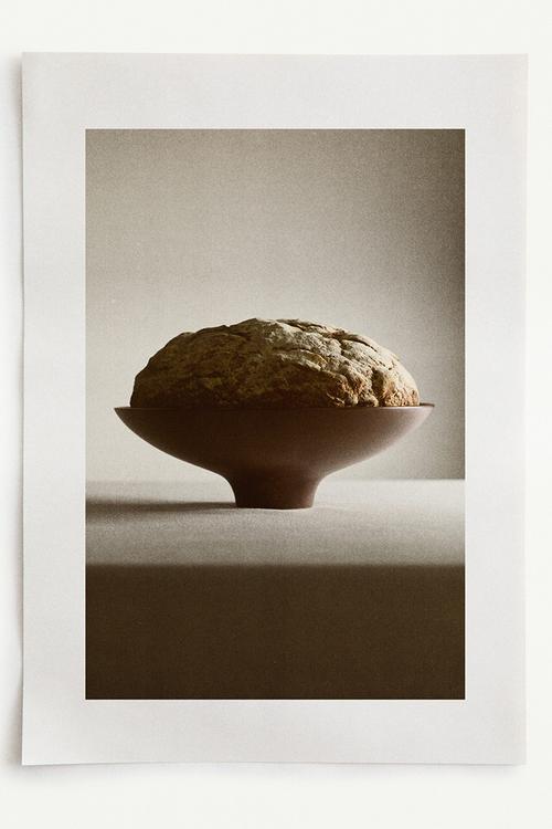 Wooden serving bowl - dark brown