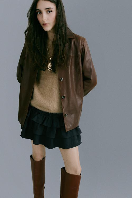 Tiered skort - washed black