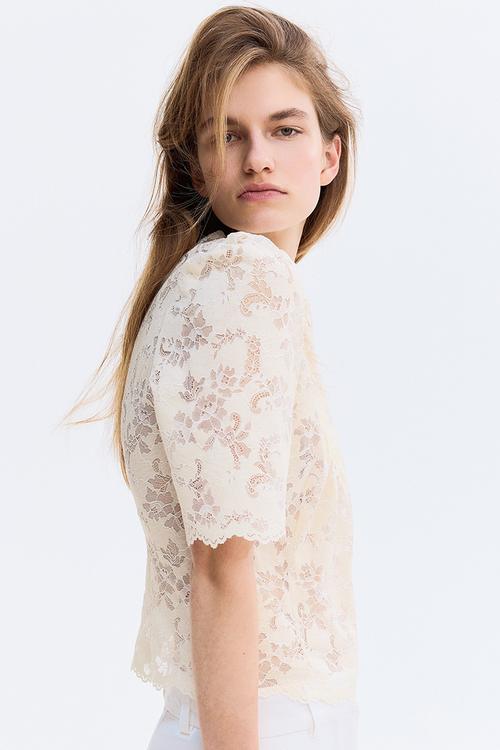 Lace top - cream