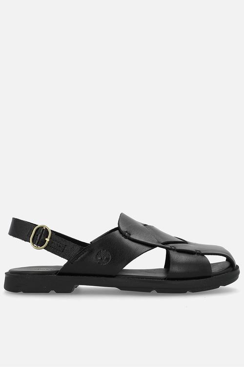 Calista bay backstrap sandal -  black full grain