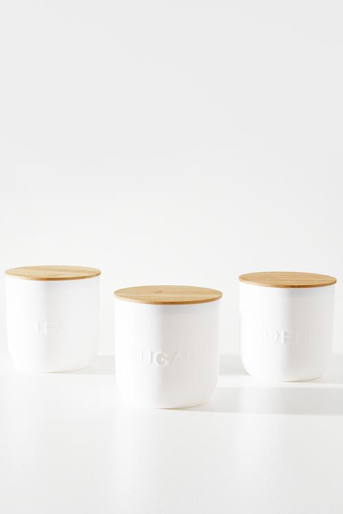 Storage Cannister Set Of 3 - White