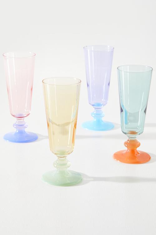 Fun wine glasses set of 4 - Multi