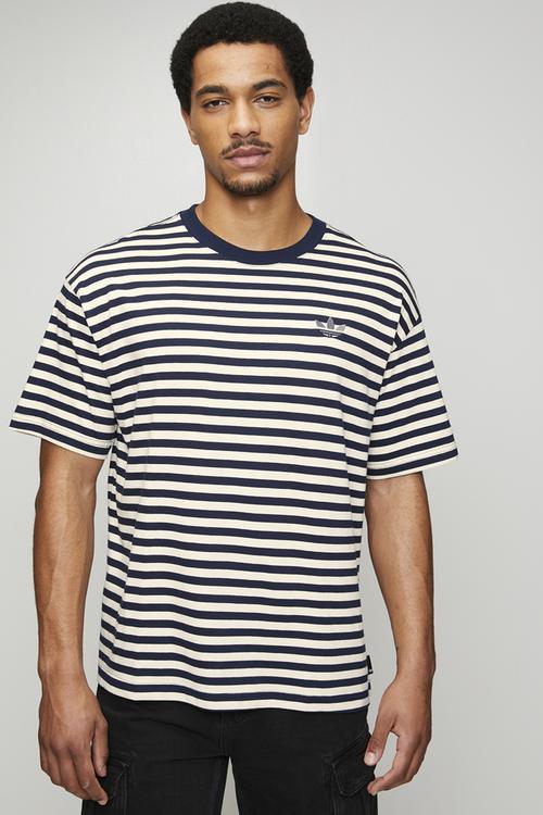 STRIPED Tee  - Ecru tint/Collegiate Navy