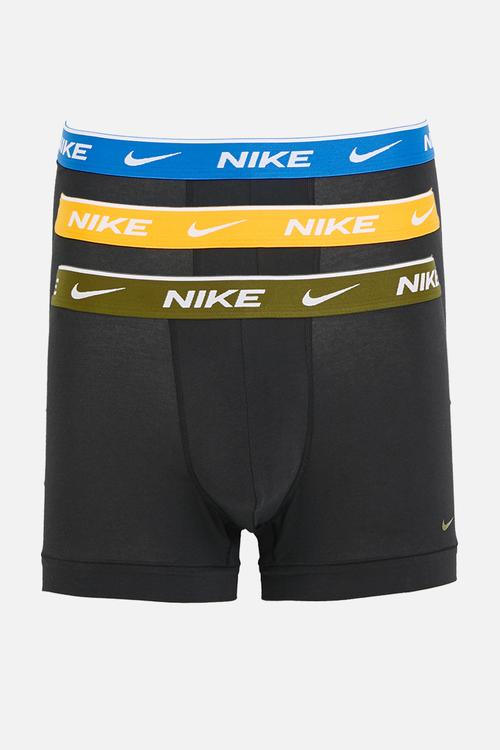 KE1008-Men's Dri-Fit Everyday Cotton Trunk 3 Pack - BLK UNI GLD/LIG PHTO BLU/OLV