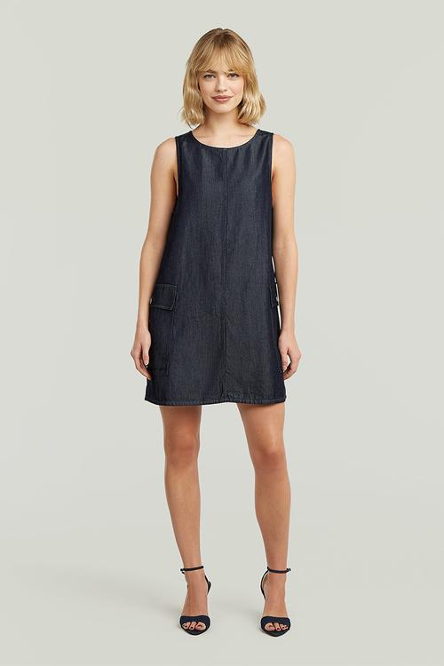 Shift cargo dress s\l wmn - rinsed