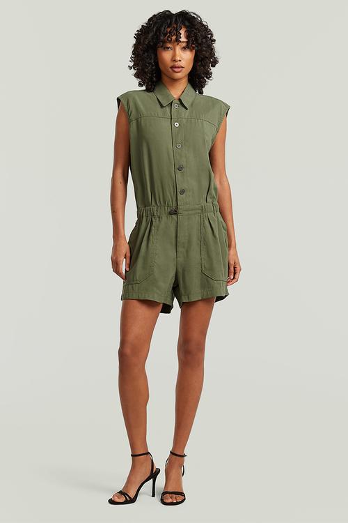 Summer playsuit s\l wmn - four leaf clover