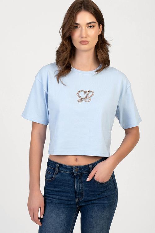 Endless Spring Boxy T-shirt - Pale Blue