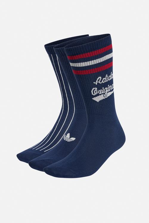 Originals Retro Sport Crew Socks 2pj - Navy/Red/Wht/Ass