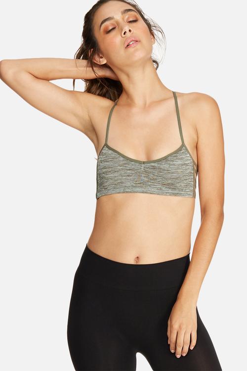 Skinny strap sport bra
