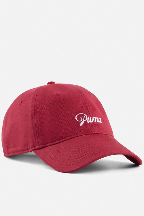 Ess Script Logo Dad Cap - Garnet Glow