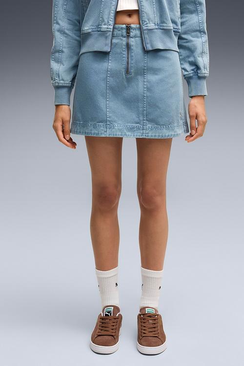 Future.Puma.Archive Washed Twill Skirt - Cool Blue