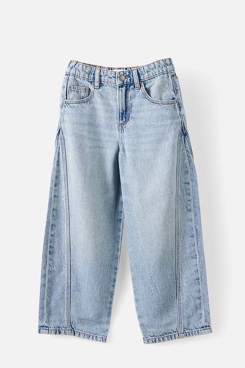 Unisex Super Barrel Leg Denim Jean - Airlie Light Blue
