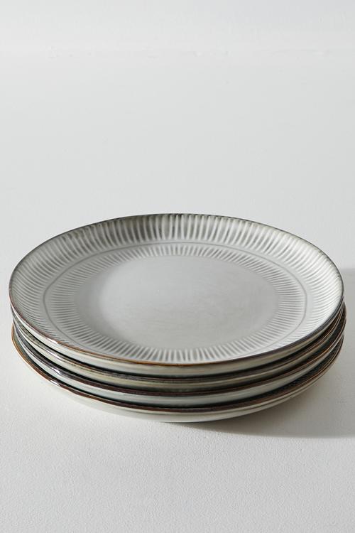 Bila side plate set of 4 - Grey
