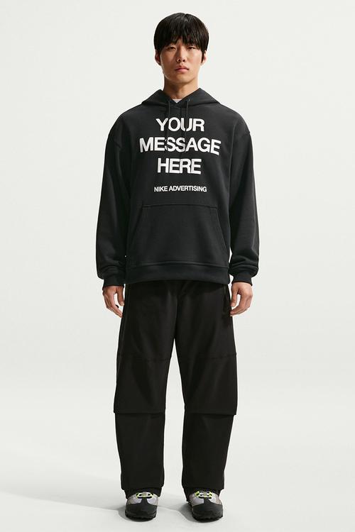 Ymh Po Gfx Fleece Hoodie - Black/White/Safety Orange