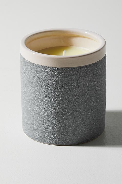 Lime verbena scented candle - White