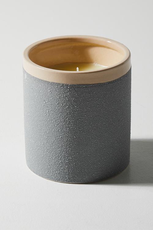 Sweet lemon scented candle - Khaki
