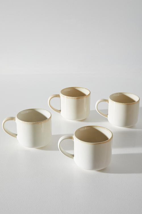Saki mug set of 4 - Natural