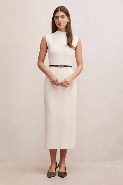 Cadence milano stitch dress in cream