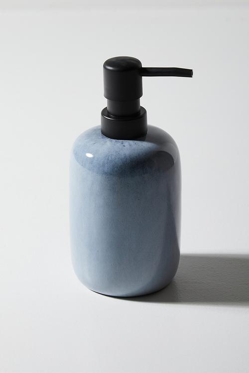 Reactive Glaze Stoneware Dispenser Blue