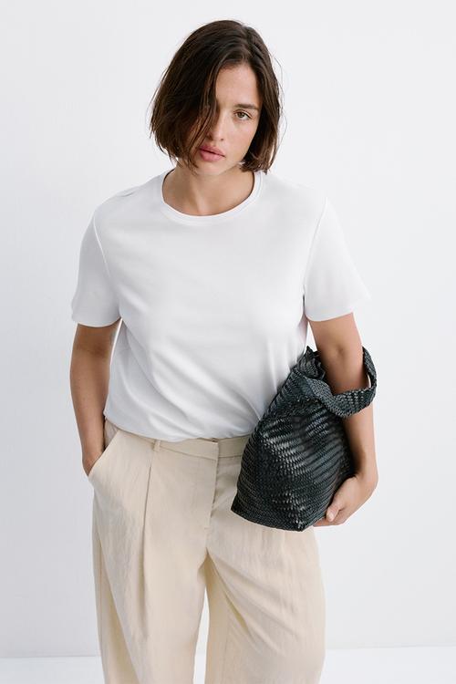Plus T-shirt riti - white